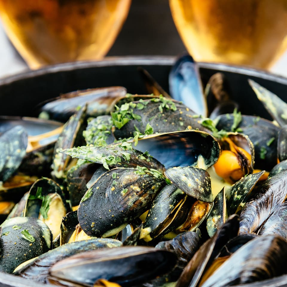 Moules au curry 